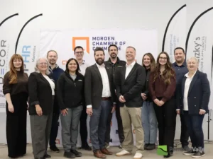 Past and present members of Morden's Chamber of Commerce.